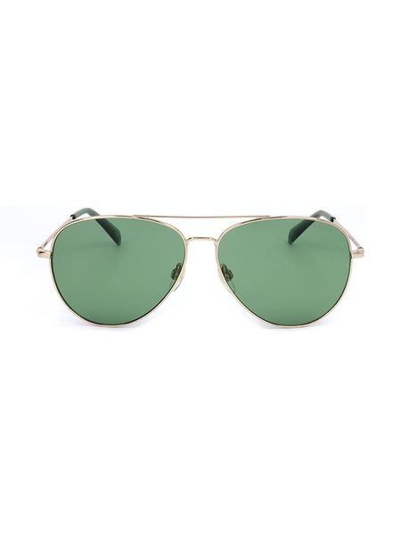 Levi's Okulary przeciwsłoneczne unisex w kolorze złoto-zielonym rozmiar: 60. Zielone okulary przeciwsłoneczne damskie Levi's. Za 204.95 zł.