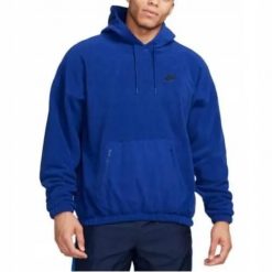 Bluza sportowa męska Nike Club Fleece+. Niebieskie bluzy sportowe męskie Nike, na zimę, bez wzorów, z gumy, eleganckie, bez kołnierzyka, bez ramiączek. Za 308.00 zł.
