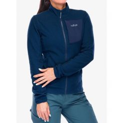 Bluza rozpinana damska Rab Tecton Jacket. Niebieskie bluzy bez kaptura damskie RAB, m. Za 282.99 zł.