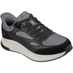 Buty sportowe męskie Skechers Bobs Squad 4-core Look. Czarne buty sportowe na co dzień męskie Skechers, z materiału, bez zapięcia, na fitness i siłownię. Za 590.00 zł.