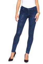 SPODNIE DAMSKIE LEE SCARLETT BLUE MAGIC L526AQCF. Niebieskie spodnie materiałowe damskie Lee, bez wzorów, z jeansu. W wyprzedaży za 89.99 zł.