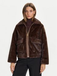 Rinascimento Futro CFC0122227003 Brązowy Regular Fit. Brązowe futra damskie RINASCIMENTO, s. Za 659.99 zł.