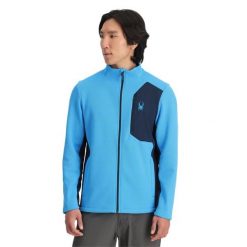 Bluza męska Spyder Bandit Full Zip. Niebieskie bluzy bez kaptura męskie Spyder, m. Za 649.00 zł.