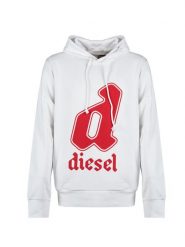 Diesel Bluza "GinnOut " | A08690-0HAYT | Mężczyzna | Biały. Białe bluzy z kapturem męskie Diesel, m, z bawełny. W wyprzedaży za 299.00 zł.