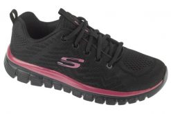 Buty sportowe Sneakersy damskie, Graceful - Get Connected. Czarne buty sportowe na co dzień damskie Skechers, bez wzorów, z materiału, trekkingowe. Za 199.99 zł.