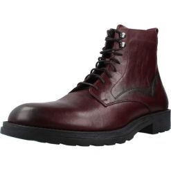 Buty GEOX U56LXA 0003C Bordeaux. Czerwone buty trekkingowe męskie Geox, ze skóry, bez zapięcia, trekkingowe. Za 480.99 zł.
