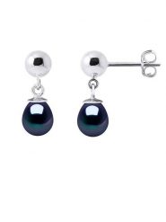 Pearl Addict Srebrne kolczyki-wkrętki z perłami rozmiar: onesize. Czarne kolczyki damskie Pearl Addict, z perłą, srebrne. Za 190.18 zł.