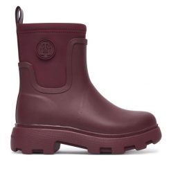 Kalosze Tommy Hilfiger. Czerwone kalosze damskie Tommy Hilfiger, bez wzorów. Za 489.99 zł.