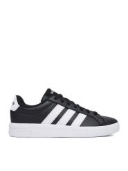 Adidas Sneakersy WB-Grand Court 3.0 J JP9366 Czarny. Czarne buty sportowe chłopięce Adidas, ze skóry, bez zapięcia. Za 179.99 zł.