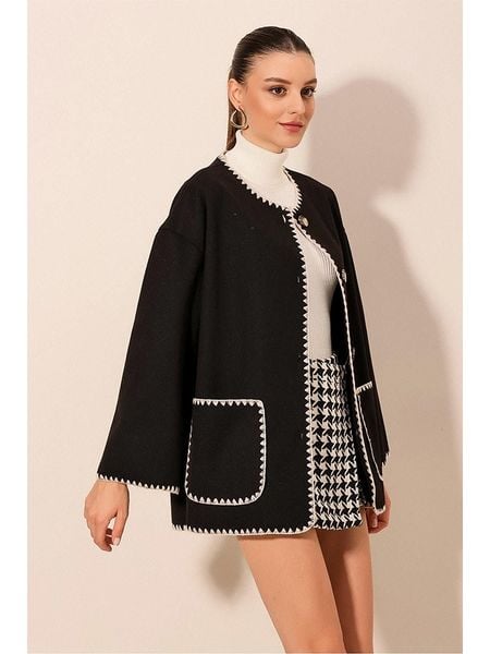 Bigdart Kardigan w kolorze czarnym rozmiar: 40. Czarne kardigany damskie Bigdart, bez wzorów, z bawełny. Za 135.81 zł.