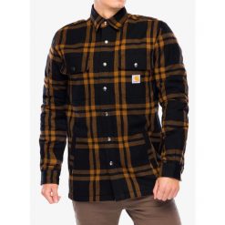 Koszula turystyczna męska Carhartt Roane Hooded Shirt Jac. Czarne koszule męskie Carhartt, m, bez wzorów, bez kołnierzyka, bez ramiączek. Za 513.99 zł.