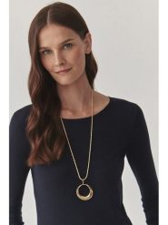 TATUUM Pozłacany naszyjnik z zawieszką - dł. 80 cm rozmiar: onesize. Żółte naszyjniki damskie Tatuum, metalowe. Za 87.19 zł.
