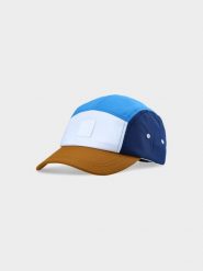 4F Czapka z daszkiem strapback męska - multikolor M. Czapki męskie 4f, na lato, bez wzorów, z syntetyku, klasyczne. W wyprzedaży za 19.99 zł.