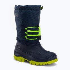 Śniegowce juniorskie CMP Ahto Snowboots Wp. Niebieskie buty zimowe męskie CMP, na zimę, bez zapięcia. Za 169.99 zł.