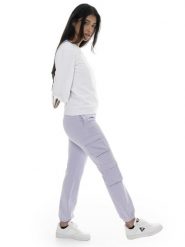 Spodnie dresowe z bawełna z sznurek regulacyjny na outdoor. Białe obuwie trekkingowe damskie LEONE 1947 APPAREL, s, z bawełny, na fitness i siłownię. Za 303.12 zł.