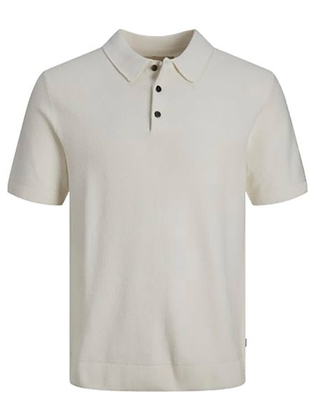 Jack & Jones Koszulka polo w kolorze kremowym rozmiar: XL. Brązowe koszulki polo męskie Jack & Jones, xl, bez wzorów, bez ramiączek. Za 91.77 zł.