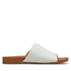 Klapki Piazza. Białe klapki damskie Piazza, bez wzorów, bez obcasa. Za 349.99 zł.