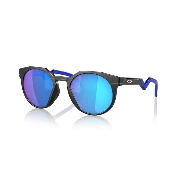Polaryzacyjne okulary przeciwsłoneczne szklane Oakley HSTN Prizm. Niebieskie okulary przeciwsłoneczne męskie Oakley, z materiału, okrągłe. Za 941.10 zł.