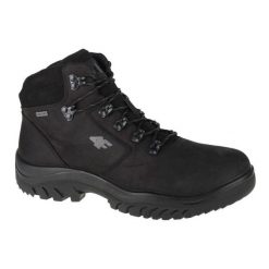 Buty Trek 4F H4Z21-OBMH258-21S czarne. Czarne buty trekkingowe męskie na zimę, z materiału, bez zapięcia. Za 622.87 zł.