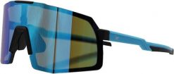 Sportowe okulary polaryzacyjne - 3 wymienne soczewki / UV400 (Niebieski). Czarne okulary przeciwsłoneczne męskie SURF MONKEY, z materiału, prostokątne. Za 269.95 zł.