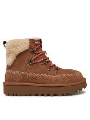 Ugg Śniegowce W Classic Alpine Lace Up 1158271 Brązowy. Brązowe śniegowce damskie Ugg, ze skóry. Za 749.99 zł.