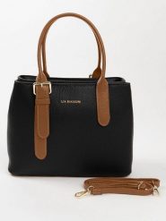 Lia Biassoni Skórzana torebka "Singerna" w kolorze czarno-jasnobrązowym - 33 x 25 x 11 cm rozmiar: onesize. Brązowe torebki klasyczne damskie Lia Biassoni, bez wzorów, z materiału, bez dodatków. Za 304.99 zł.
