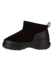 Moon Boot Skórzane botki "Luna Low" w kolorze czarnym rozmiar: 47. Czarne botki damskie Moon Boot, z materiału, bez obcasa, bez zapięcia. Za 294.97 zł.
