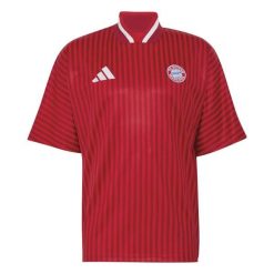 Koszulka Bayern Monachium 2026/27. Czerwone t-shirty sportowe męskie Adidas, s, z materiału, bez ramiączek, na fitness i siłownię. Za 452.73 zł.