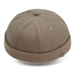 Letnia Czapka - Leonka (Dokerka) - Pako Jeans - Ciemny Beż. Czapki męskie Pako Jeans, na lato, bez wzorów, z bawełny. Za 49.99 zł.