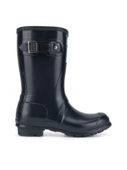 Hunter Kalosze WFS1000RGL Granatowy. Niebieskie kalosze damskie Hunter, bez wzorów, z kauczuku. Za 349.99 zł.