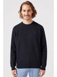Wrangler Bluza w kolorze czarnym rozmiar: M. Czarne bluzy bez kaptura męskie Wrangler, m, z bawełny. Za 120.95 zł.