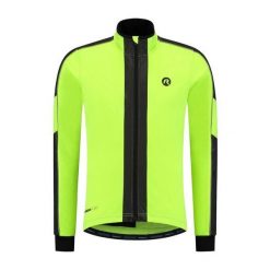 Kurtka rowerowa zimowa męska Rogelli Essential Hi Vis. Czarne kurtki treningowe męskie Rogelli, na zimę, m, bez wzorów. Za 453.00 zł.