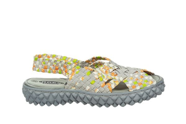 Sandały Rock Dakota Grey Veggie 032053, Szary, Materiał - 39. Szare sandały damskie Rock Spring, bez wzorów, z materiału, bez obcasa. W wyprzedaży za 164.99 zł.