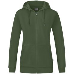 Kurtka Jako Organic. Zielone kurtki damskie Jako, m, bez wzorów, z bawełny, z kapturem. Za 366.00 zł.