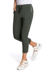 Made of emotion Spodnie dresowe w kolorze khaki rozmiar: L. Brązowe spodnie dresowe damskie Made Of Emotion, l, bez wzorów, z dresówki. Za 139.95 zł.