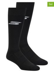 Skechers Skarpety (2 pary) w kolorze czarnym rozmiar: 43-46. Czarne skarpetki męskie Skechers, bez wzorów, ze splotem. Za 21.99 zł.