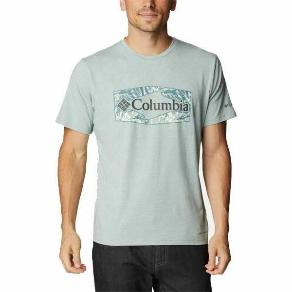Koszulka sportowa z krótkim rękawem Columbia Sun Trek™ Kolor Zielony. Zielone t-shirty sportowe męskie Columbia, m, bez ramiączek, trekkingowe. Za 203.50 zł.