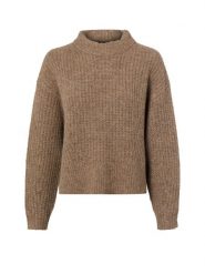 Opus Damski sweter z dzianiny z zawartością wełny - Paliet Kobiety brązowy marmurkowy, 38. Brązowe swetry klasyczne damskie Opus, z dzianiny, bez kołnierzyka. Za 449.95 zł.