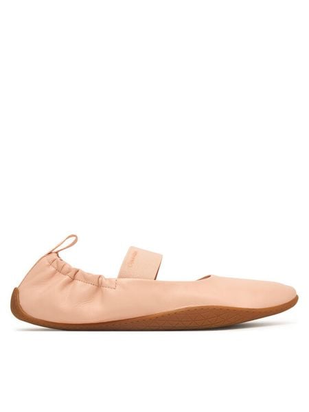 Calvin Klein Baleriny Ballet Sneaker Mj Lth HW0HW03308 Różowy. Czerwone baleriny damskie CALVIN KLEIN, bez wzorów, ze skóry, bez obcasa. Za 409.99 zł.