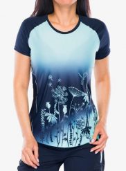 Koszulka szybkoschnąca damska Crazy Shirt Alpinstar. Niebieskie bluzki sportowe damskie Crazy, m, z materiału, bez kołnierzyka, bez ramiączek. Za 310.10 zł.