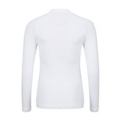 Koszulka z długim rękawem damska FLEX Seamless LS. Białe bluzki sportowe damskie HEAD, l, bez kołnierzyka, bez ramiączek. W wyprzedaży za 196.00 zł.