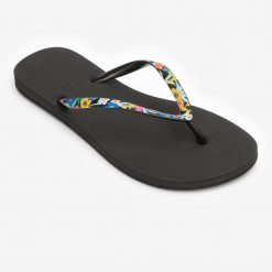 Japonki damskie Olaian 500 Little Azae. Czarne klapki damskie OLAIAN, bez wzorów, bez obcasa. Za 54.99 zł.