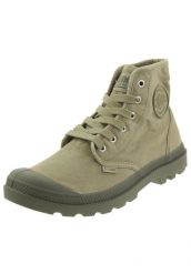 Buty sportowe Sneakersy męskie, Palladium Pampa Hi. Zielone buty sportowe na co dzień męskie Palladium, z materiału, bez zapięcia, trekkingowe. Za 349.99 zł.