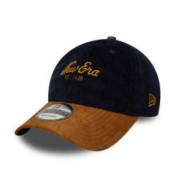 Czapka z daszkiem New Era 9Twenty Cord Mix. Brązowe czapki męskie New Era, bez wzorów, z materiału, eleganckie. Za 176.00 zł.