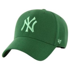 Czapka Z Daszkiem Snapback New York Yankees. Zielone czapki męskie 47 Brand, bez wzorów. Za 185.99 zł.