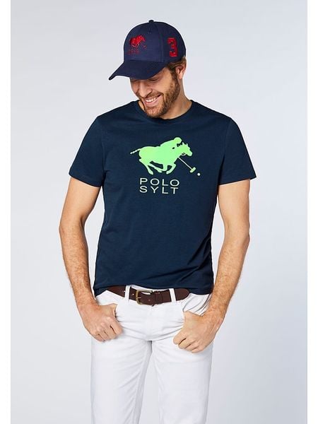Polo Sylt Koszulka w kolorze granatowym rozmiar: M. Niebieskie koszulki polo męskie Polo Sylt, m, bez wzorów, bez ramiączek. Za 52.79 zł.