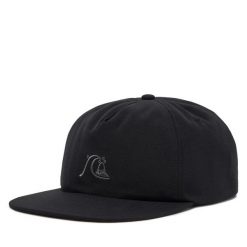 Czapka z daszkiem Quiksilver. Czarne czapki męskie Quiksilver, bez wzorów. Za 79.99 zł.