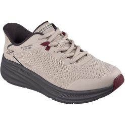 Buty sportowe męskie Skechers Bobs Skillz. Brązowe buty sportowe na co dzień męskie Skechers, z materiału, bez zapięcia, na fitness i siłownię. Za 289.99 zł.