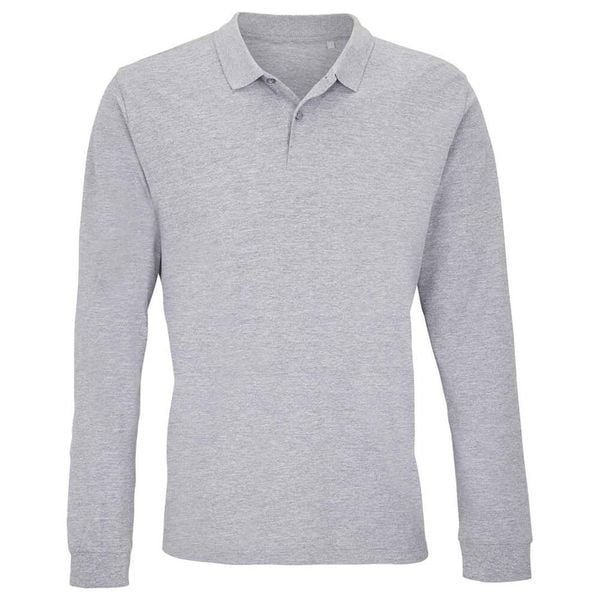 Koszulka Polo Z Długim Rękawem Dla Dorosłych Unisex Planet. Szare bluzki damskie SOL'S, s, bez wzorów, casualowe, bez kołnierzyka, bez ramiączek. Za 172.99 zł.