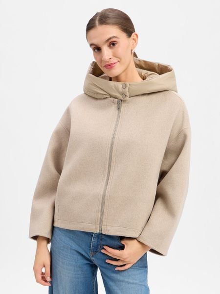 Opus sweter wełniany Kobiety beżowy, M. Brązowe swetry klasyczne damskie Opus, m, z wełny, bez kołnierzyka. Za 749.95 zł.